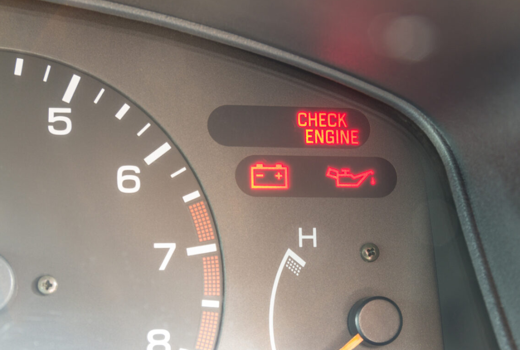 Check engine light.