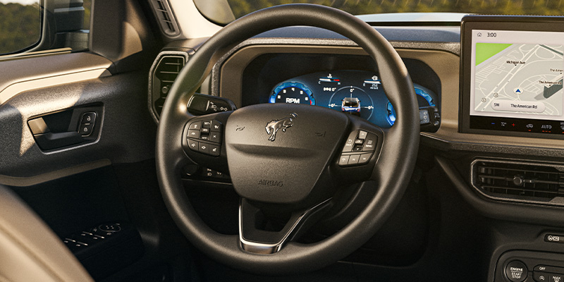 Interior of a 2025 Ford Bronco Sport