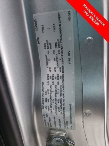 2023 Chevrolet Express Cargo Van Explorer