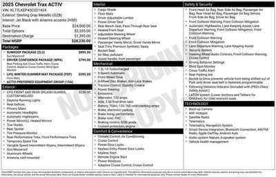 2025 Chevrolet Trax ACTIV