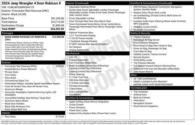 2024 Jeep Wrangler Rubicon X