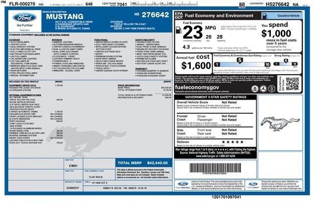 2017 Ford Mustang EcoBoost Premium