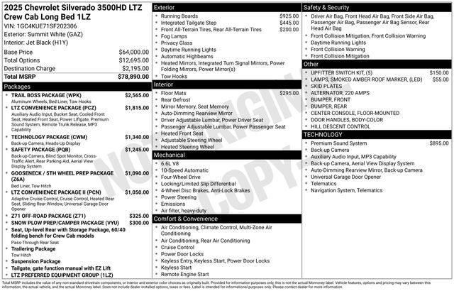 2025 Chevrolet Silverado 3500HD LTZ