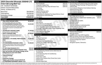 2025 Chevrolet Silverado 3500HD LTZ