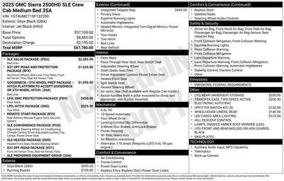 2025 GMC Sierra 2500HD SLE