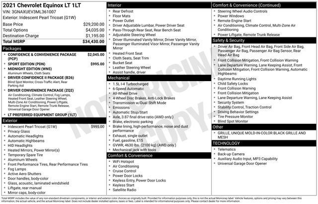 2021 Chevrolet Equinox LT