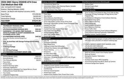 2026 GMC Sierra 2500HD AT4