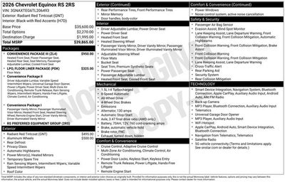 2026 Chevrolet Equinox AWD RS