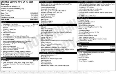 2024 Kia Carnival LX