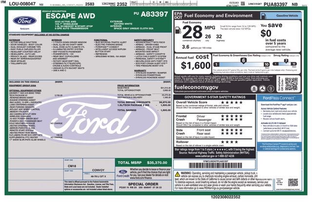 2023 Ford Escape Active AWD's photo