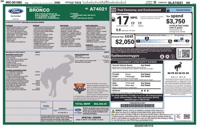 2022 Ford Bronco Black Diamond