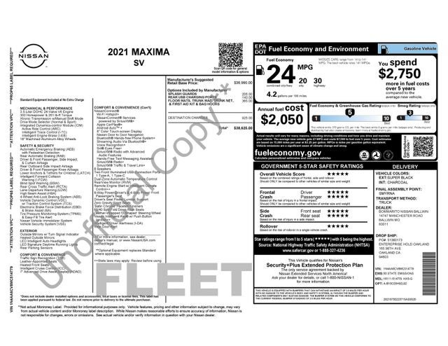 2021 Nissan Maxima SV's photo