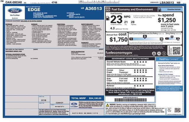 2020 Ford Edge SE