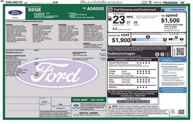 2023 Ford Edge SEL AWD's photo