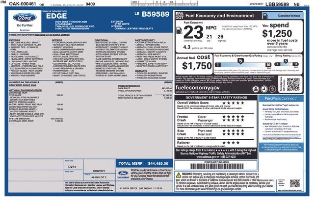 2020 Ford Edge Titanium