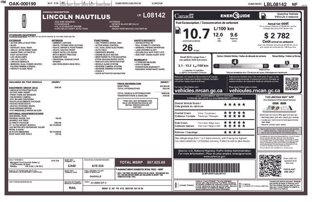 2020 Lincoln Nautilus Reserve AWD's photo