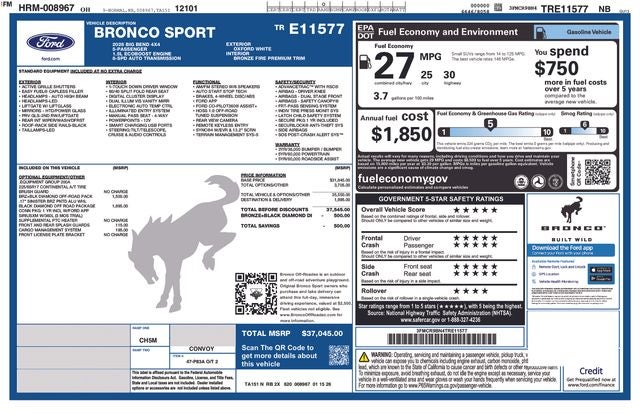 2026 Ford Bronco Sport Big Bend