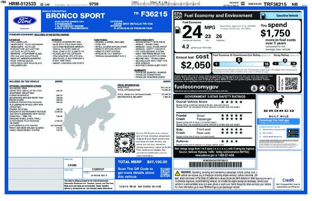2026 Ford Bronco Sport Outer Banks