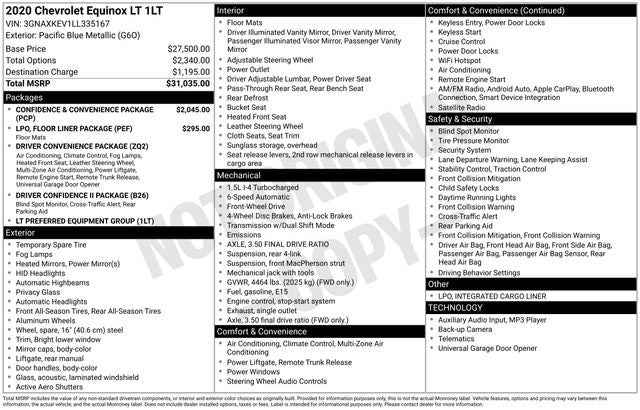 2020 Chevrolet Equinox LT