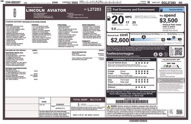 2025 Lincoln Aviator Reserve Premium