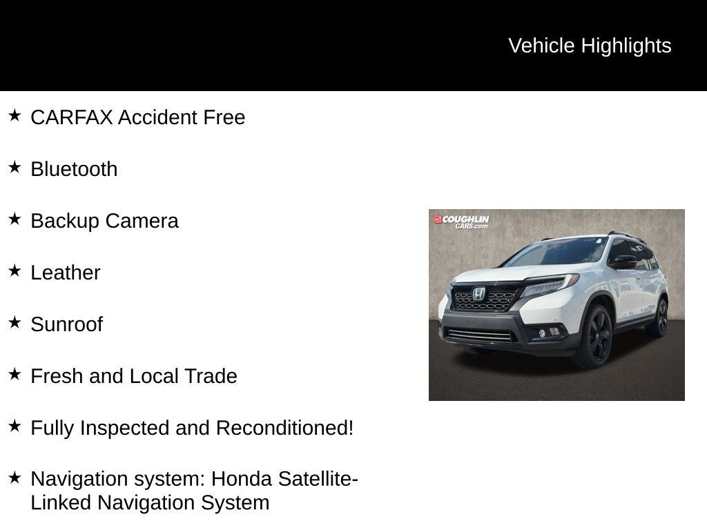2021 Honda Passport Elite