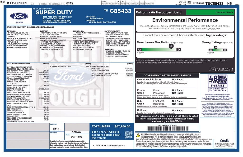 2026 Ford F-250SD XL STX 4X4