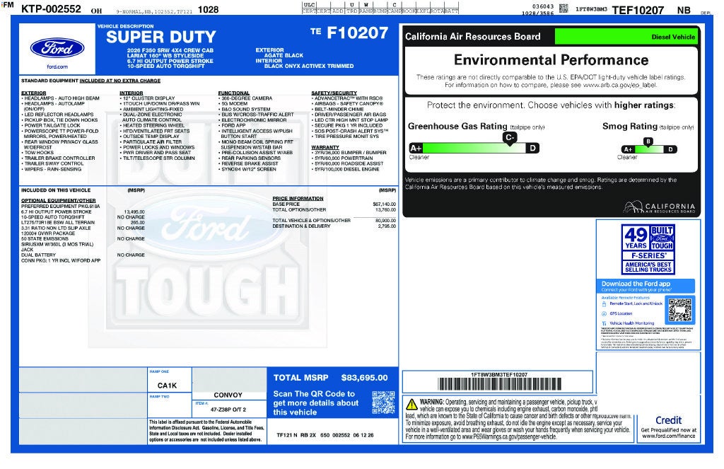 2026 Ford F-350SD Lariat