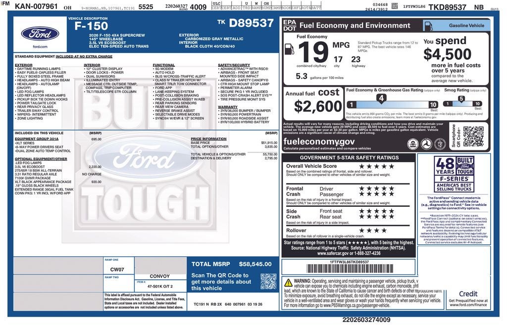 2026 Ford F-150 XLT