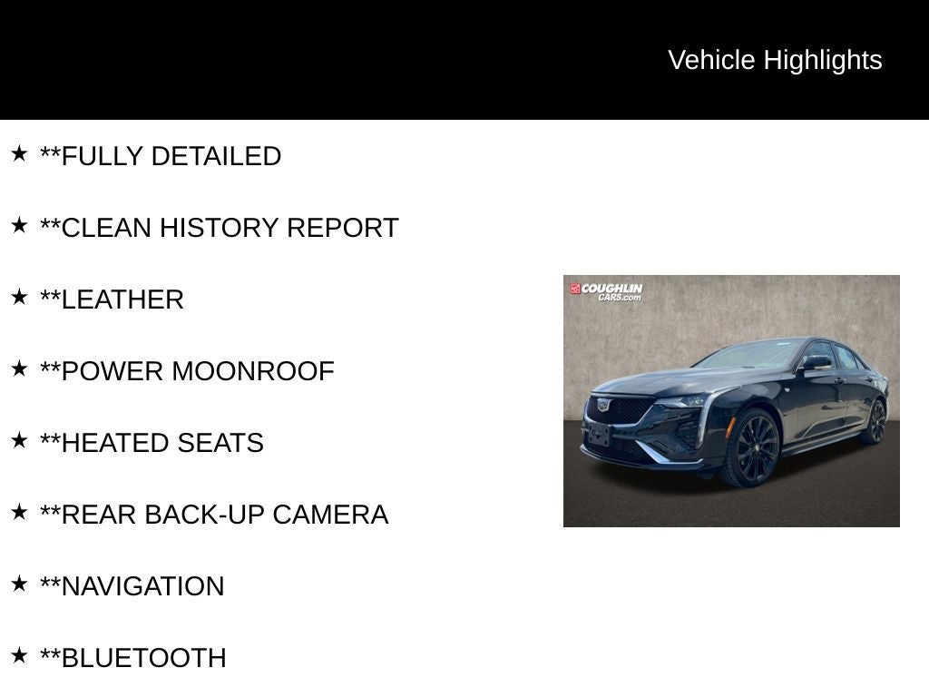 2023 Cadillac CT4 Sport