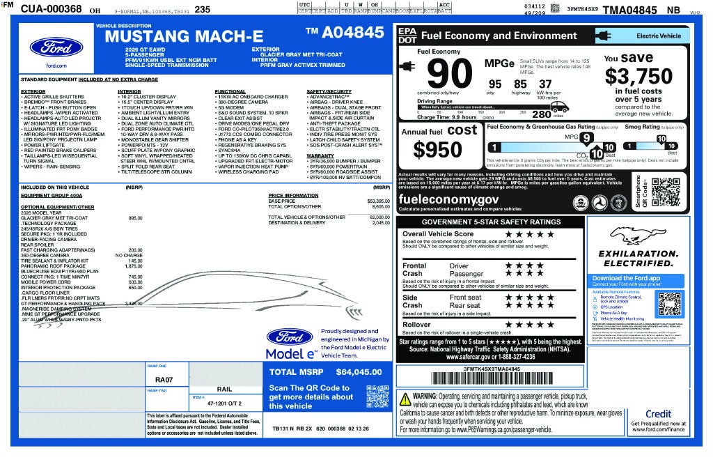 2026 Ford Mustang Mach-E GT