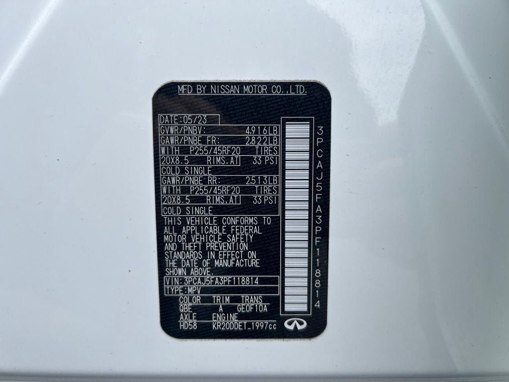 2023 INFINITI QX50 SPORT