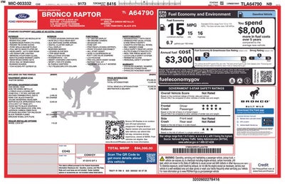 2026 Ford Bronco Raptor