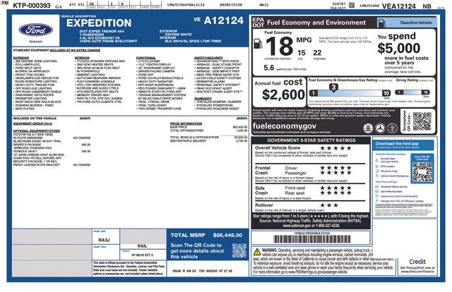 2027 Ford Expedition Tremor