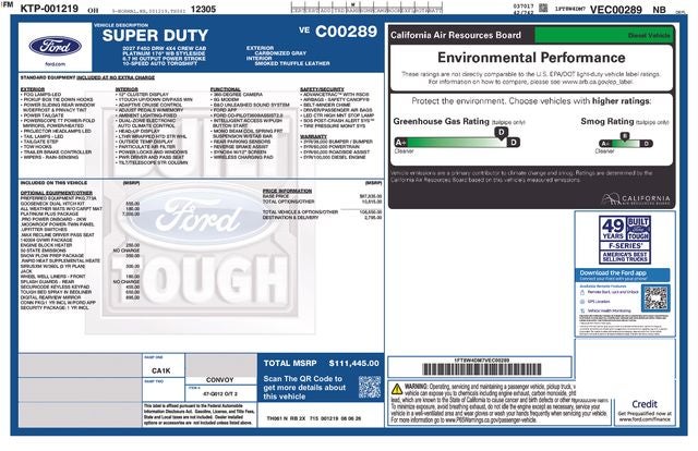 2027 Ford F-450SD Platinum DRW