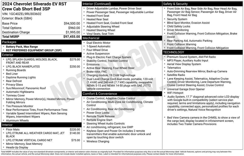 2024 Chevrolet Silverado EV RST