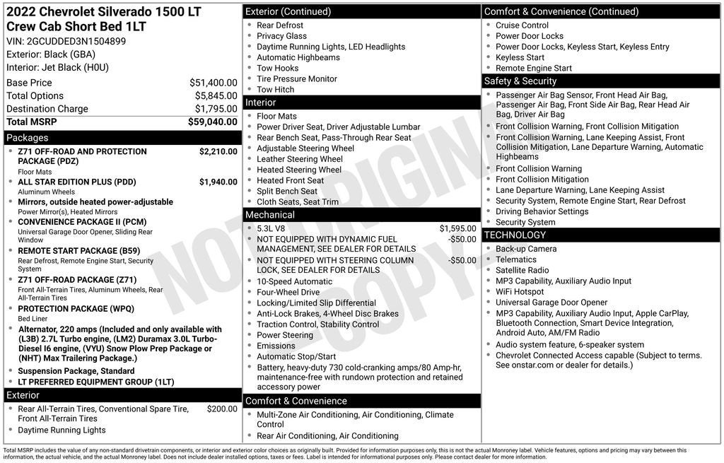 2022 Chevrolet Silverado 1500 LT