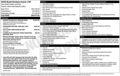 2020 Buick Enclave Avenir