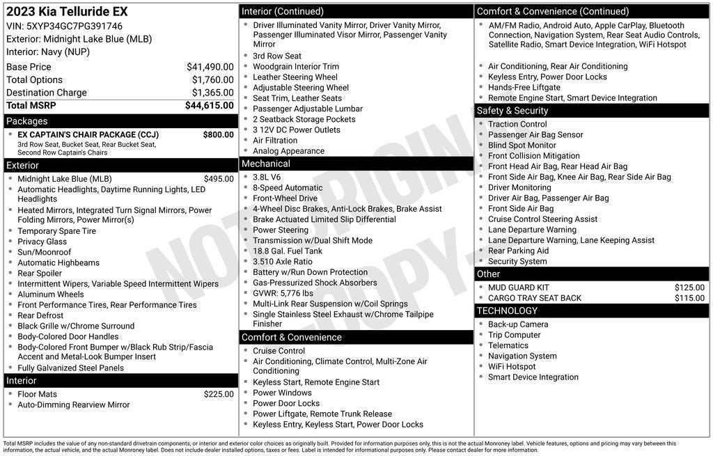 2023 Kia Telluride EX