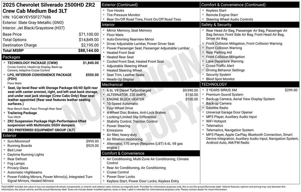 2025 Chevrolet Silverado 2500 HD ZR2