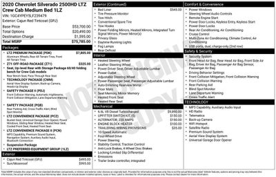 2020 Chevrolet Silverado 2500 HD LTZ