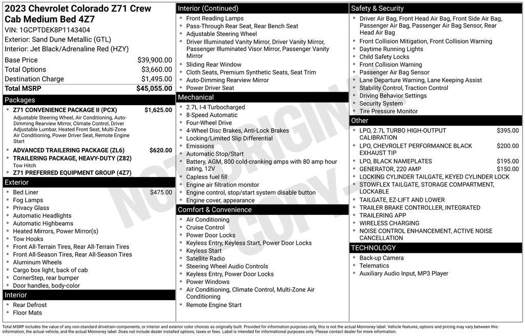2023 Chevrolet Colorado Z71
