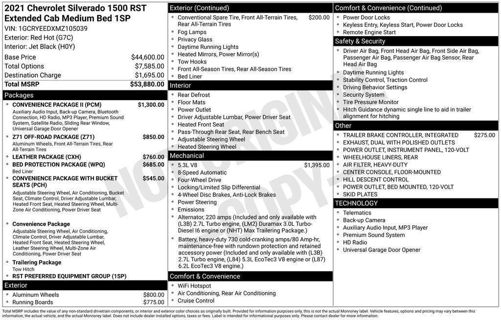 2021 Chevrolet Silverado 1500 RST