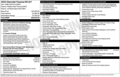 2023 Chevrolet Traverse RS