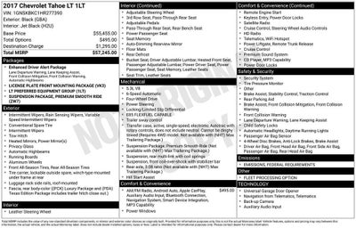 2017 Chevrolet Tahoe LT